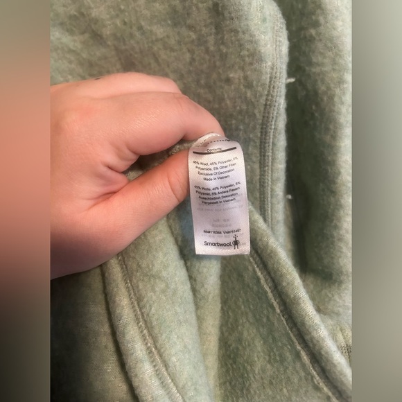 Smartwool Women's Hudson Trail Fleece Pullover size Small in Light Jade - Picture 10 of 12